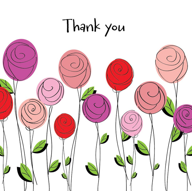 Thank You Flowers Greeting Card