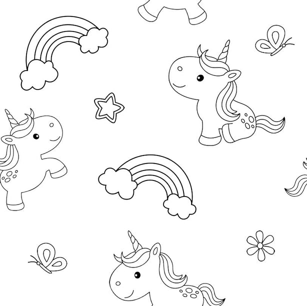 Magical Unicorn - Girls - Age 5-6 Years Colour-in Pyjamas