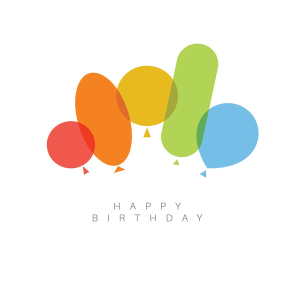 Colourful Balloons Greeting Card