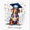 Graduation Clever Sausage Greeting Card