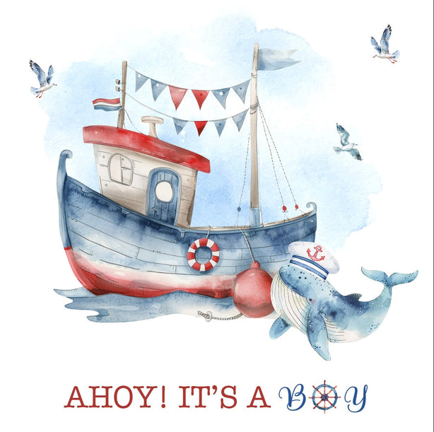 Ahoy It's A Boy Greeting Card