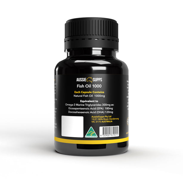 AussieSupps Fish Oil 1000 (30 Capsules) x 3