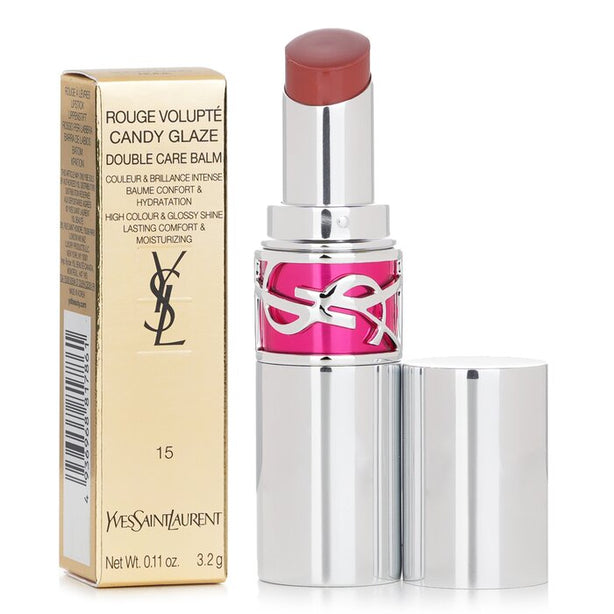 Rouge Volupte Candy Glaze Double Care Balm - # 15 Showcasing Nude - 3.2g/0.11oz