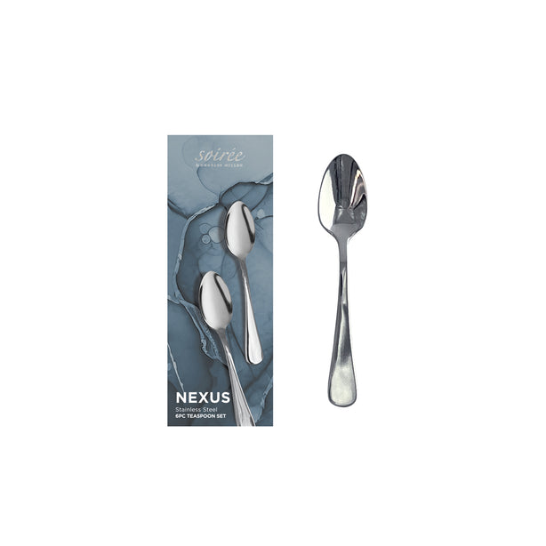 Soiree Nexus 6 Piece Cutlery Set in Gift Box, Champagne Gold