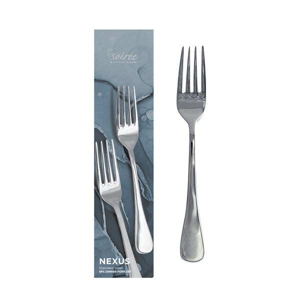 Soiree Nexus 6 Piece Cutlery Set in Gift Box, Stainless Steel