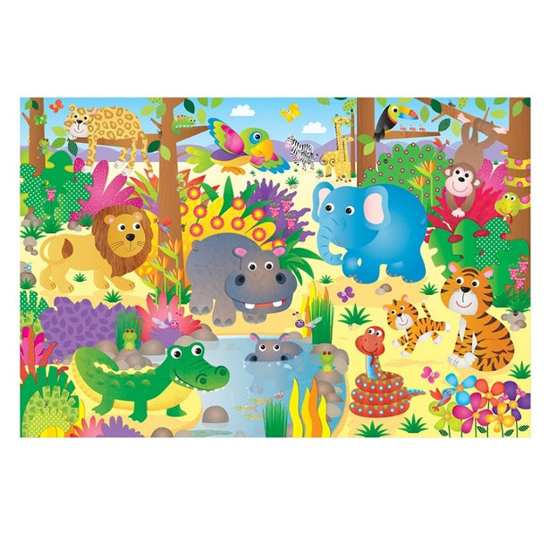 Galt Giant Floor Puzzle (Theme Park / Alphabet Animals / Counting Creatures / Space / Who's Taller / Jungle / Dinosaurs / Construction)