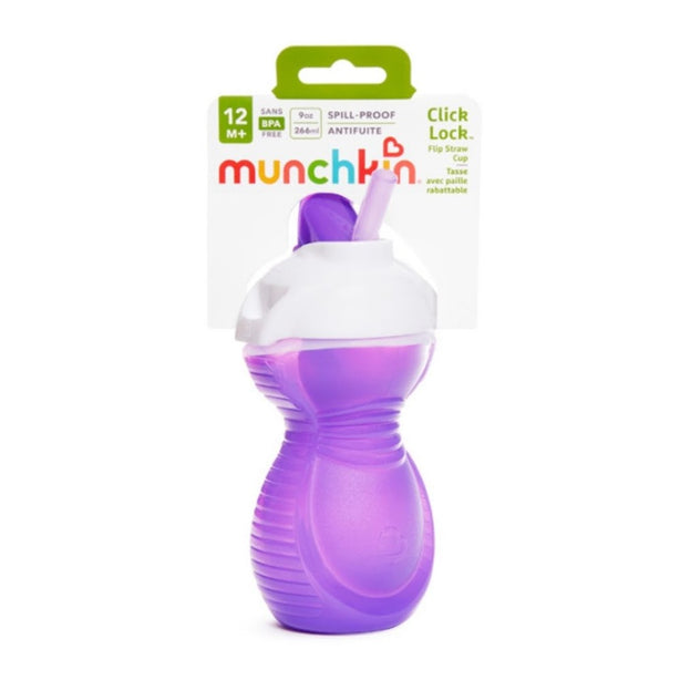 Munchkin Click Lock Flip Straw Cup - 9oz