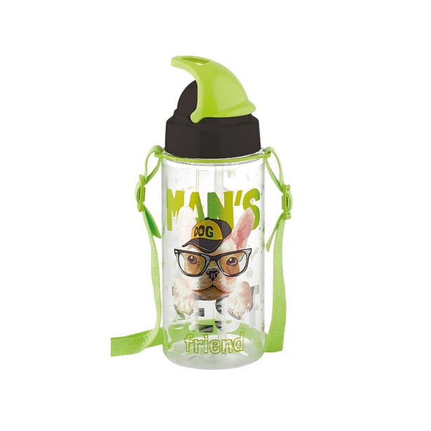 Renga Sonic Tritan Water Bottle With Straw And Shoulder Strap - 500ML