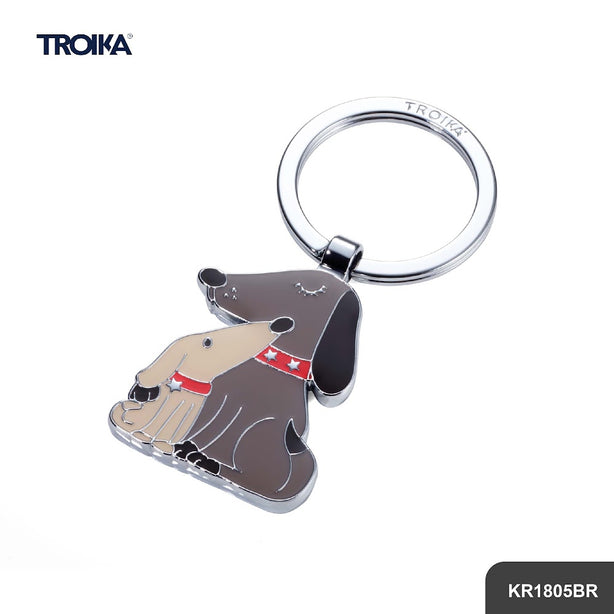 Troika Keyring Dog & Doggy KR1805BR
