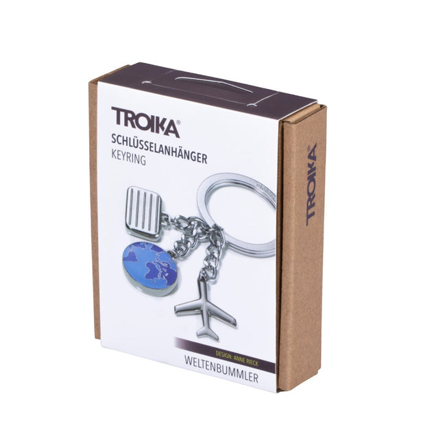Troika Keyring World Traveller Weltenbummler KR1045CH