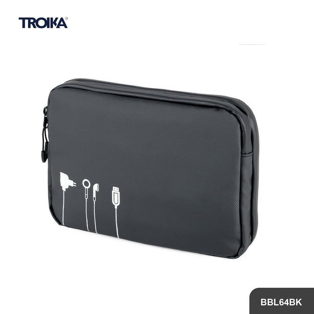 Troika Black Tech Pouch 2 BBL64BK