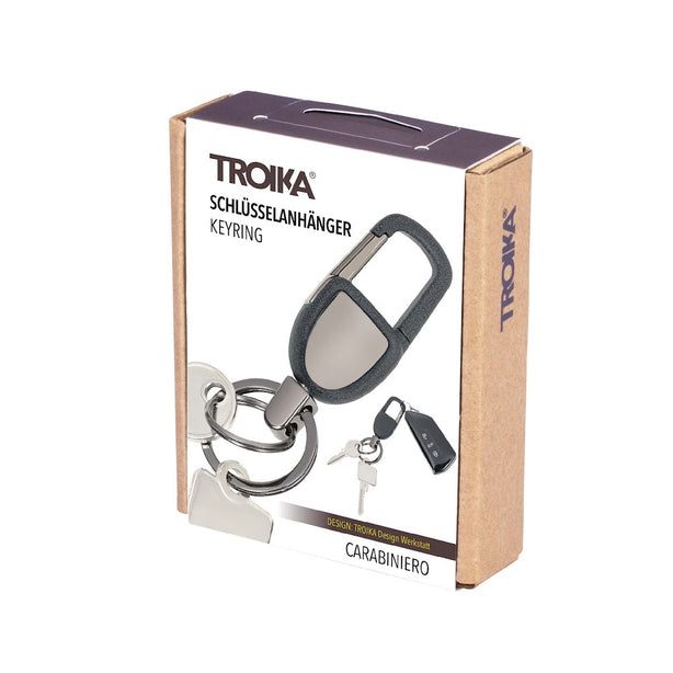 Troika Keyring Carabiniero Gunmetal KR2309GM