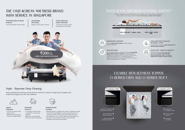 O-Series King Size Mattress with Firm Topper (Bedframe Included)