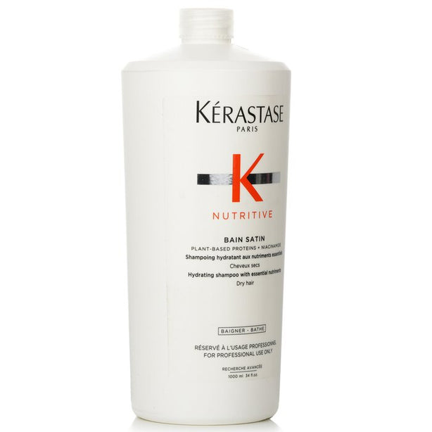 Nutritive Bain Satin Hydrating Shampoo With Essential Nutriments (dry Hair) - 1000ml/34oz