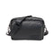 Ril Creed Rubberised Crossbody Bag Black with Front Zip Pocket