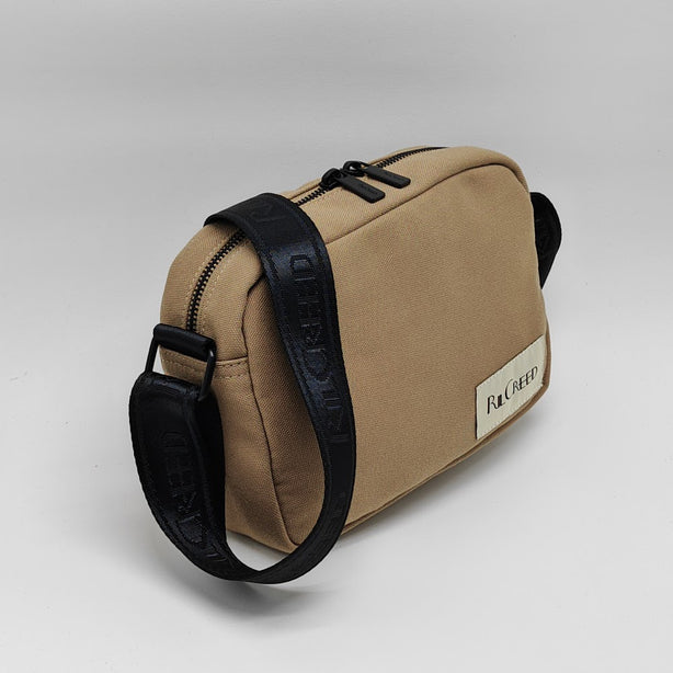 Ril Creed Canvas Crossbody Bag with back slip pocket