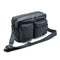 Ril Creed Rubberised Crossbody Bag Black with 3 Front Zip Pockets