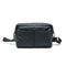Ril Creed Rubberised Crossbody Bag Black with 3 Front Zip Pockets