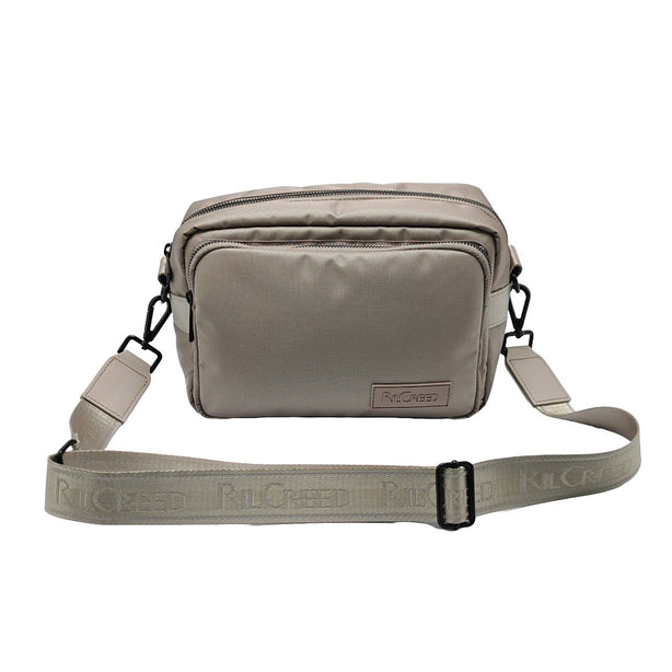 Ril Creed Polyester Crossbody Bag with front zip pocket