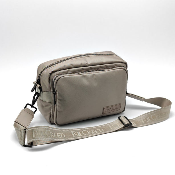 Ril Creed Polyester Crossbody Bag with front zip pocket