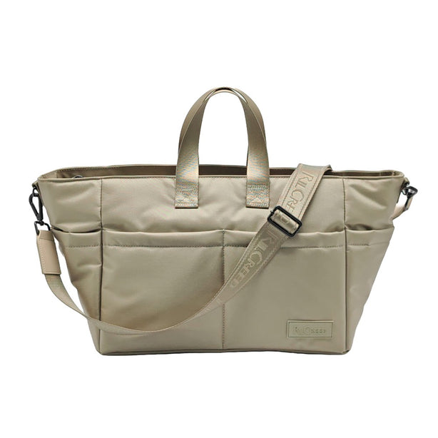 Ril Creed Polyester Pocket Tote Bag with 2 front slip pockets and 2 back slip pockets
