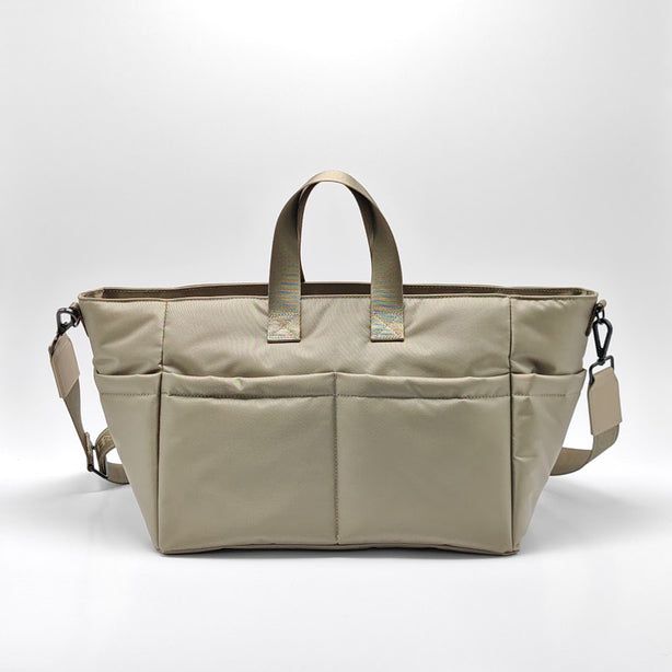 Ril Creed Polyester Pocket Tote Bag with 2 front slip pockets and 2 back slip pockets