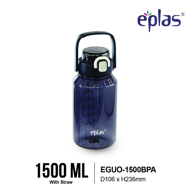 Eplas EGUO-1500 large capacity bottle w straw & phone stand (1500ml)