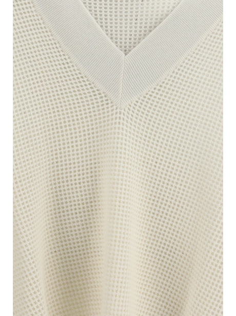 Brunello Cucinelli Cashmere net Sweater - Panama+Nebbia
