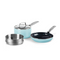 Blue Diamond 3(4) Cookware Set with inner ceramic non stick coating (16cm saucepan + 16cm steamer insert + 20cm Frypan)