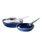 Blue Diamond 3pcs Cookware Set - Dark Blue