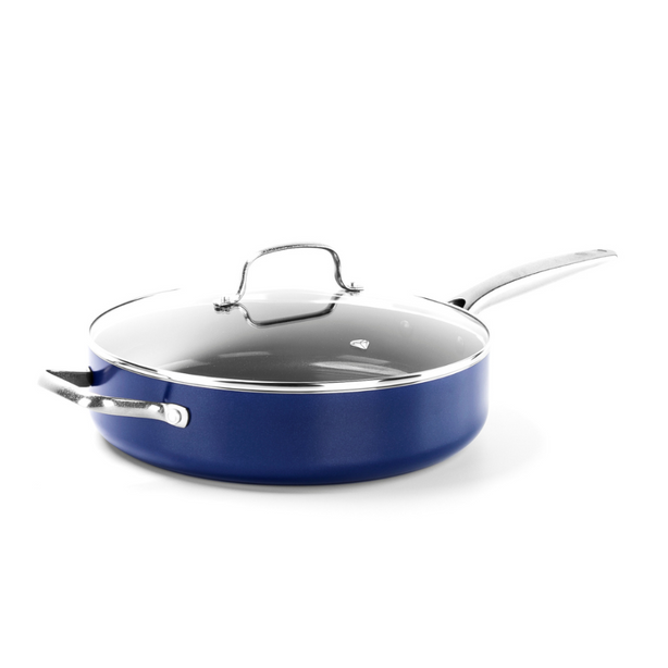 Blue Diamond 30cm Skillet with Cover - Dark Blue