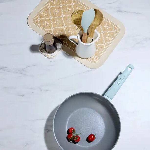 Emerald Hill x La Gourmet Collection - 28cm Ceramic Wok w/ Glass Lid