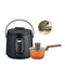 La Gourmet 2L Healthy Rice Cooker (Coal Black) + Shogun Flame 12cm mini saucepan