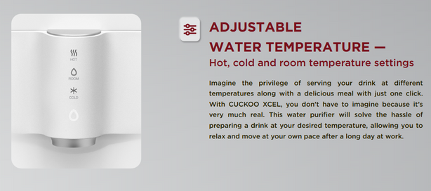 Xcel Water Purifier 2.3L Tank Moon White (Free 1-Year Servicing CCSP & Installation)