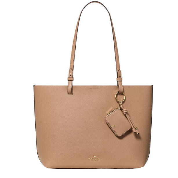 Kate Spade Tessa Tote Bag With Charm - Light Fawn KO464