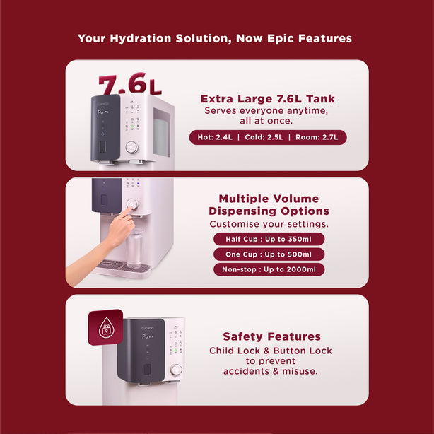 Glamour Water Purifier + iModel Air purifier + 1 Aquarius Faucet (Free 1-Year Servicing CCSP & Installation)