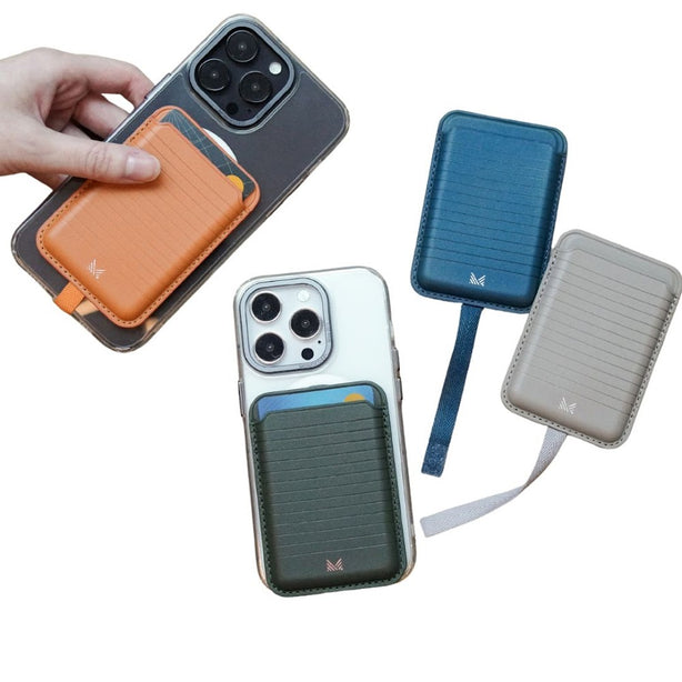 Monocozzi LUCID Refined | Premium Vegan Leather Magnetic Wallet for iPhone