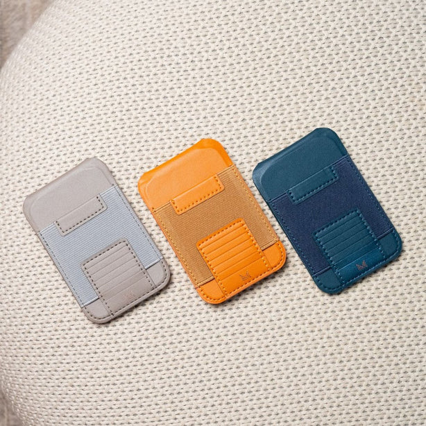 Monocozzi LUCID Refined | Biodegradable Leather Magnetic Multi Purpose Stand Wallet for iPhone