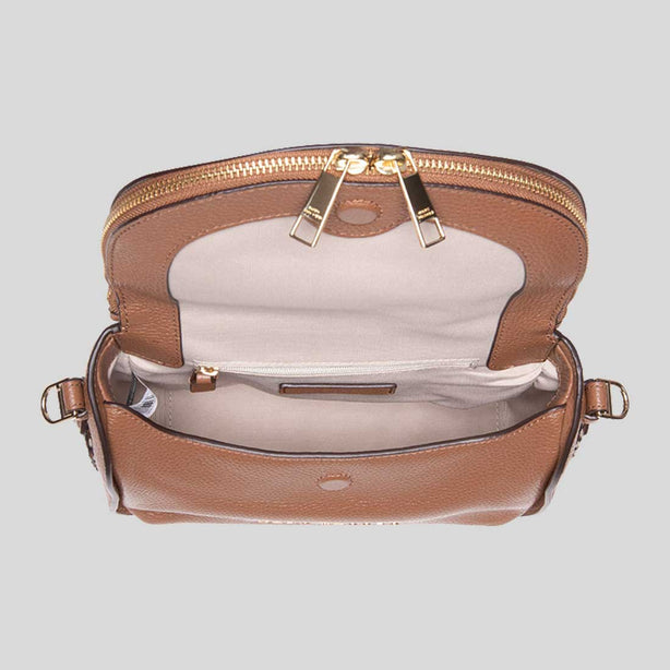 MARC JACOBS The Groove Leather Mini Messenger Bag Cognac
