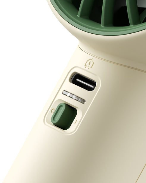 JISULIFE Handheld Fan LIFE10S Christmas Edition 5000mAh Mini Portable Fan 5-Speed Strong Wind 5.7m/s Rechargeable USB Fan with LED Display & Safety Lock