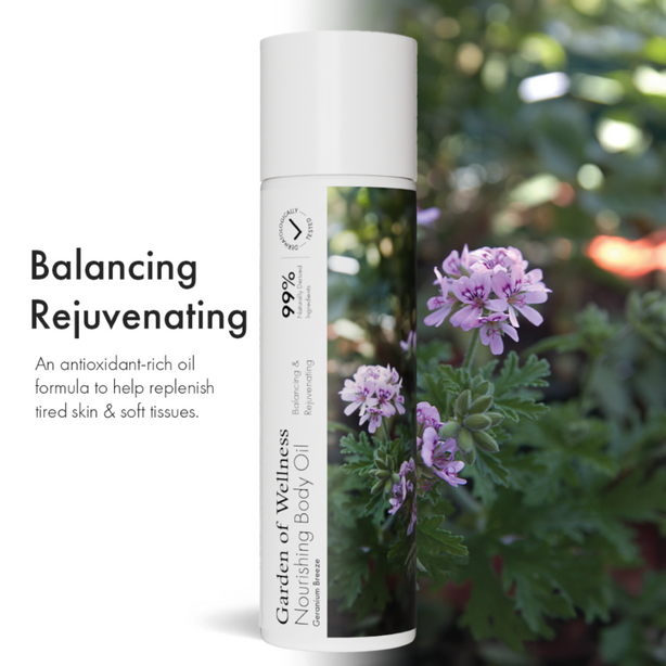 Garden of Wellness  Nourishing Body Oil - Geranium Breeze
