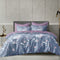 Hillcrest I 988TC ComfyLux I Printed Bedding Collection I Fitted Sheet Set & Summer Blanket - Dusky