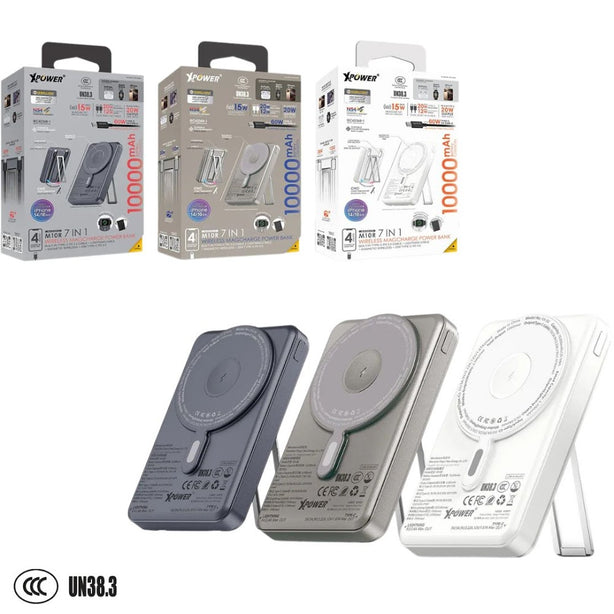 XPower M10R 7in1 10,000mAh PD 3.0  Power Bank with Stand  (CCC)