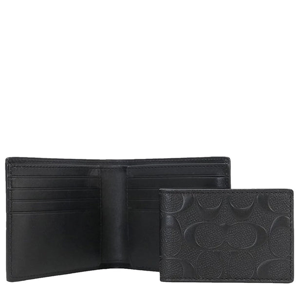 Coach 3 In 1 Wallet In Signature Leather in Black CR957