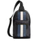 Coach West Pack Bag In Signature Canvas With Varsity Stripe in Charcoal/ Denim/ Chalk CV923