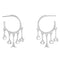 Coach Charm Hoop Earrings - Silver CBW16