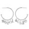 Coach Butterfly And Rexy Charm Hoop Earrings - Silver CCU68