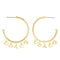 Coach Charms Hoop Earrings - Gold CCU64