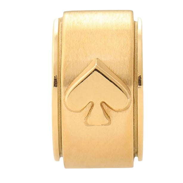 Kate Spade Spot The Spade Metal Huggies Earrings - Gold KH267