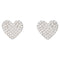 Kate Spade Yours Truly Pave Heart Studs Earrings - Silver O0R00154